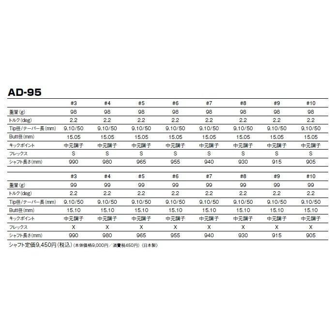 tour ad ツアー DI 95S pingスリーブ ピン 4Uシャフト