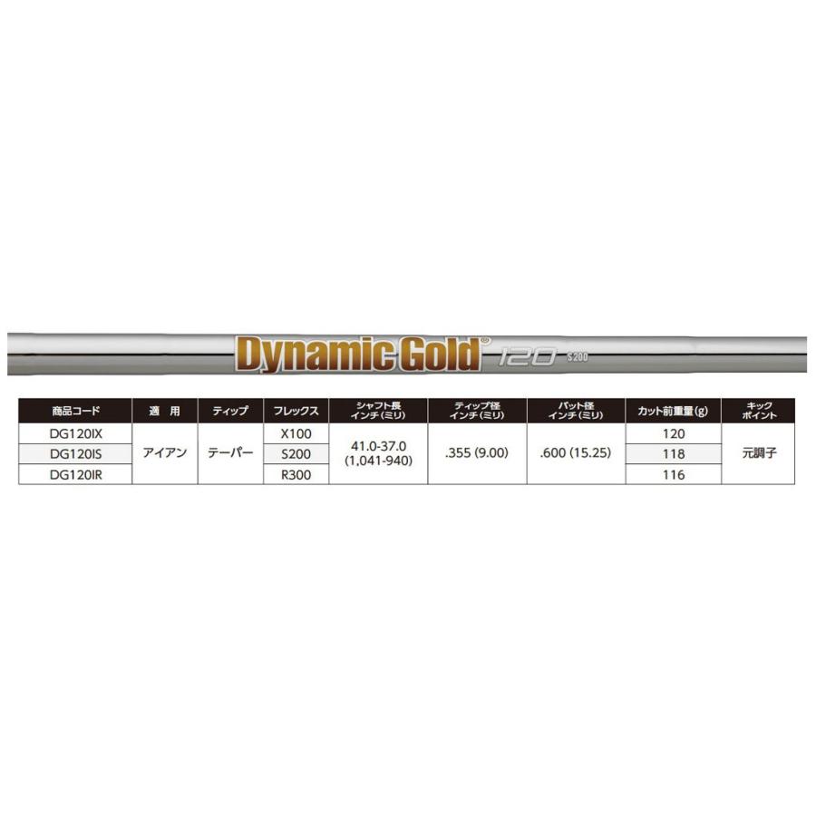 トゥルーテンパー ダイナミックゴールド 120 True Temper Dynamic Gold