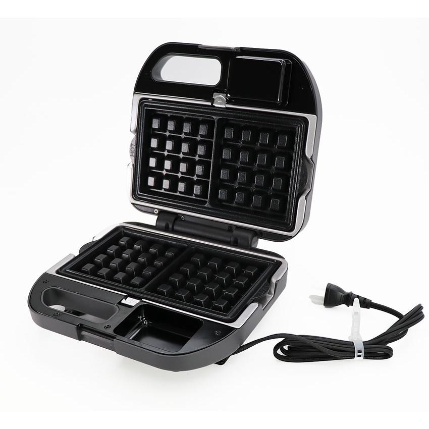 Vitantonio ワッフル＆ホットサンドメーカーBLACK VWH600K 【公式通販】