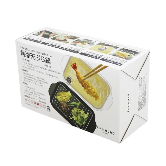 富士ホーロー 【国内正規品】富士ホーロー 角型天ぷら鍋 ホワイト TP
