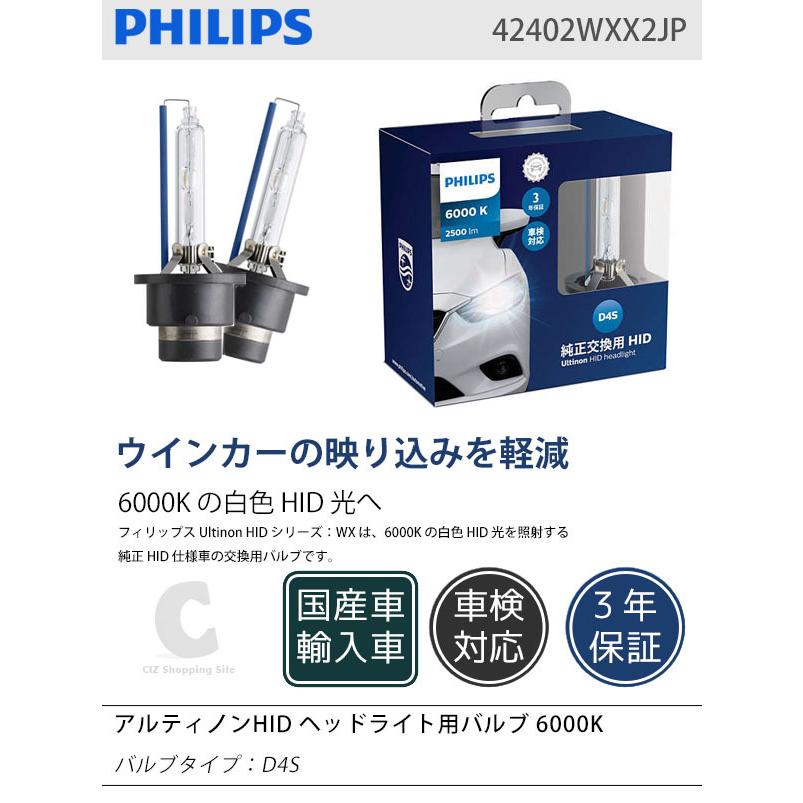 Philips（フィリップス） Ultinon HID D4S ヘッドランプ 6000K 