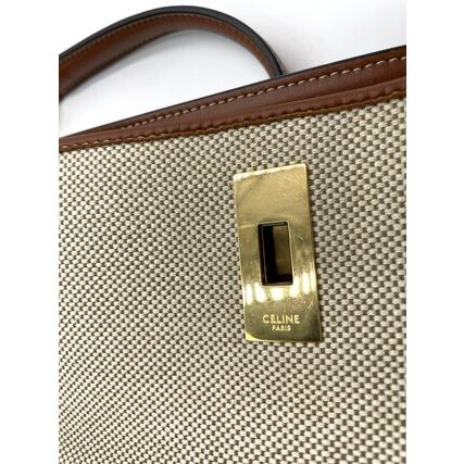 CELINE セリーヌ 16 バケットバッグ テキスタイル＆カーフスキン