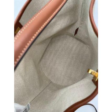 CELINE（セリーヌ） 16 バケットバッグ テキスタイル＆カーフスキン