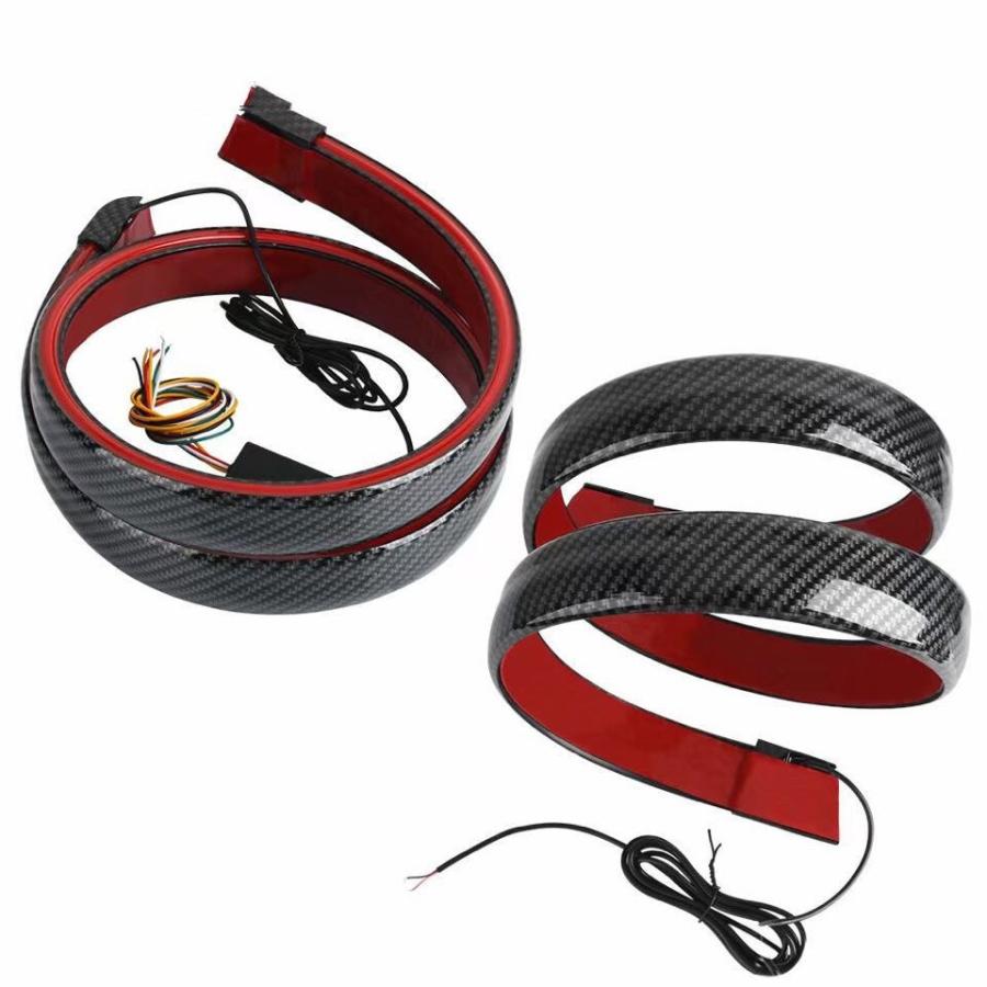 カー汎用LED流れるリアスポイラートランクスポイラーランプLED