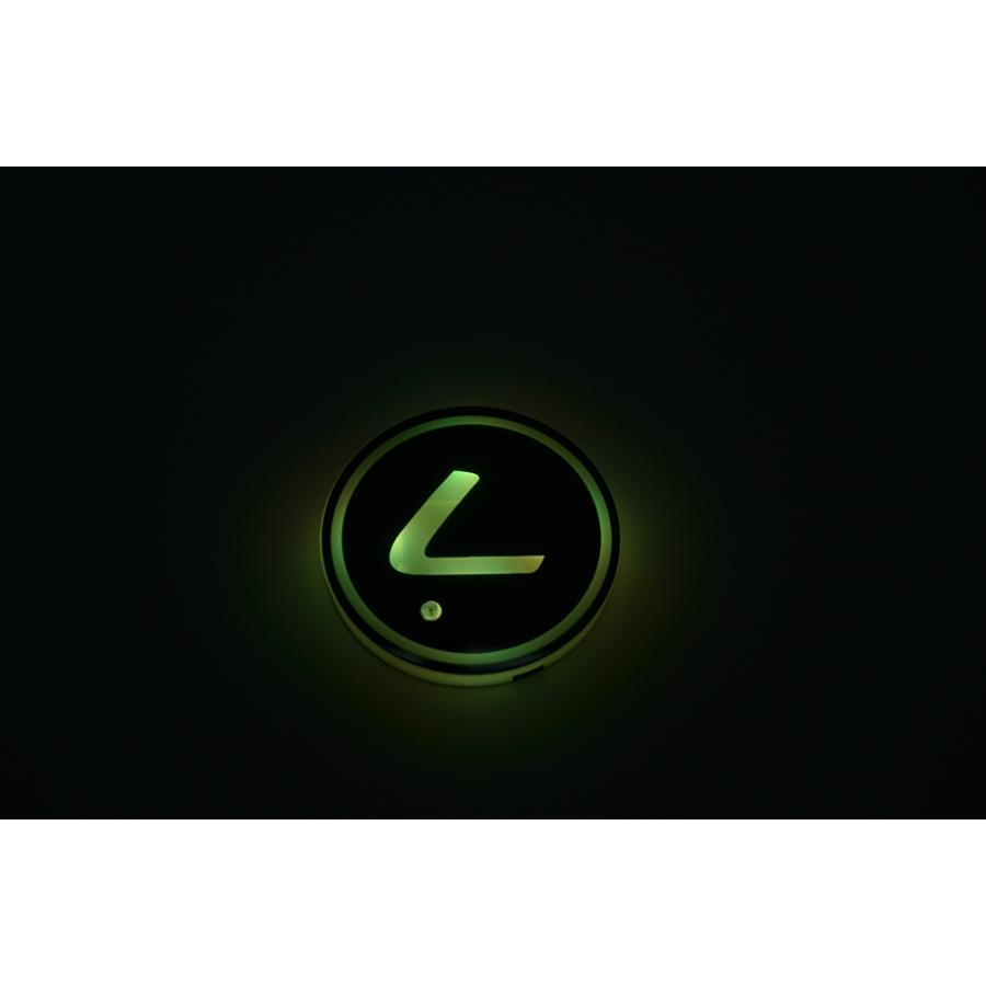 レクサス 2個セット LEXUSレクサス車用LEDドリンクホルダー