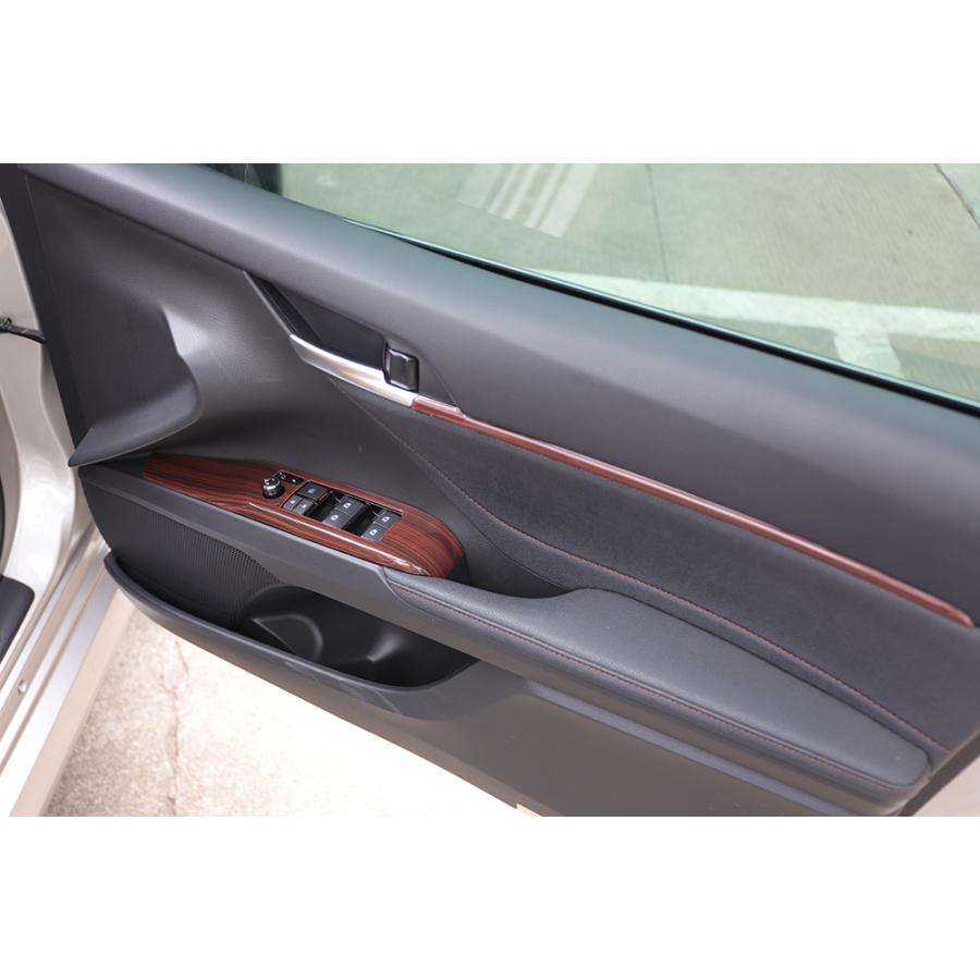 カムリ 新型 カムリ70系 ドアスイッチパネル マホガニー 内装パーツ