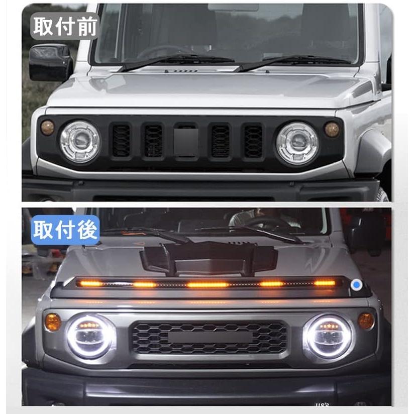 ジムニー 新型ジムニーJB64 JB74 バグガード LEDライト付属 ジムニー 新型ジムニーJB64 JB74 バグガード LEDライト付属