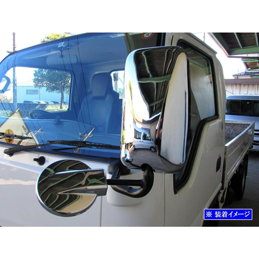 いすゞ（ISUZU） 07エルフ 標準 ローキャブ メッキ ドアミラーカバー