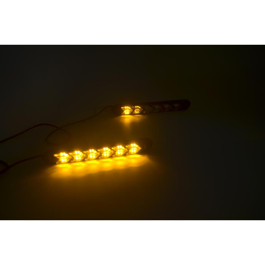 LED シーケンシャル ウインカー連動 デイライト流れるウィンカー 白