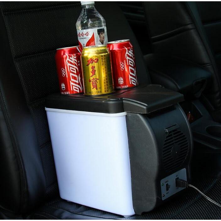 車載 6L 自動車用 冷温庫 小型シガーライト・コップトレイ付き 保温