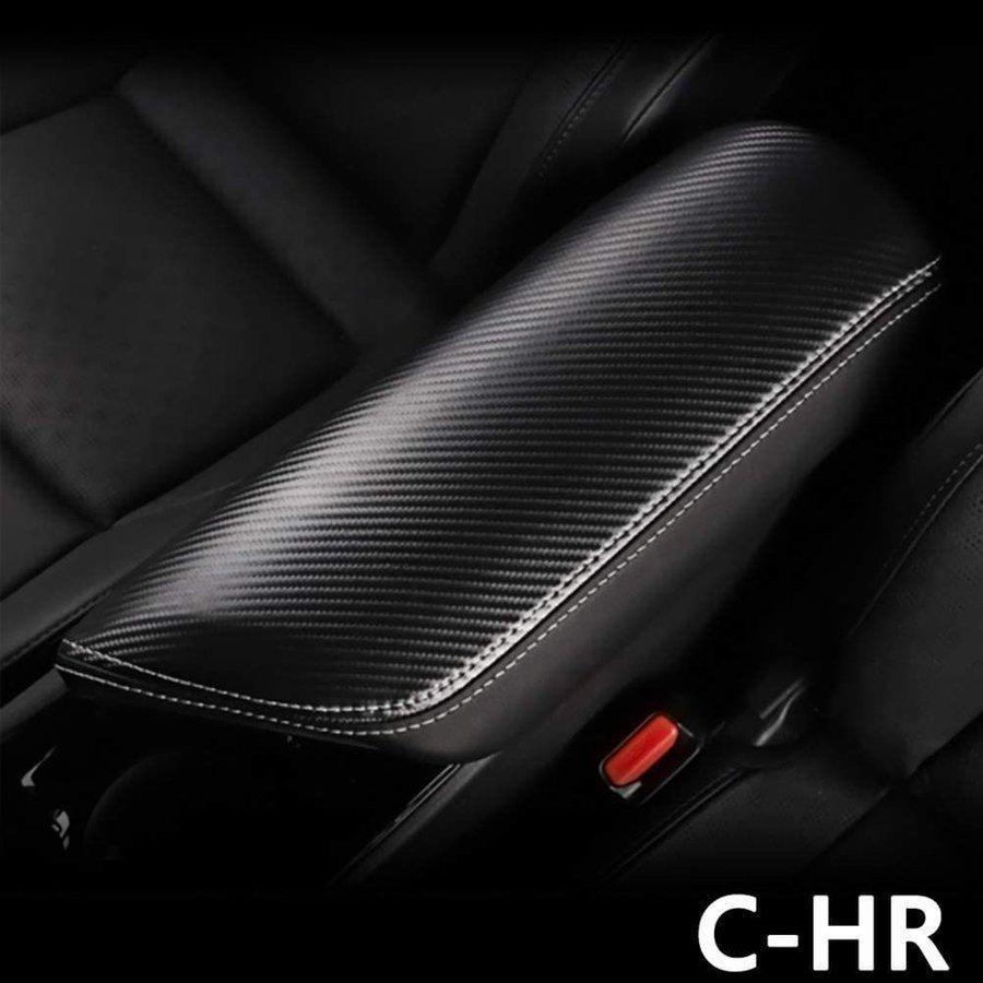 c-hr センターコンソール ブラック フォージドカーボン 　nao70専用 C-HR トヨタ 専用 アームレストカバー センター コンソール カバー