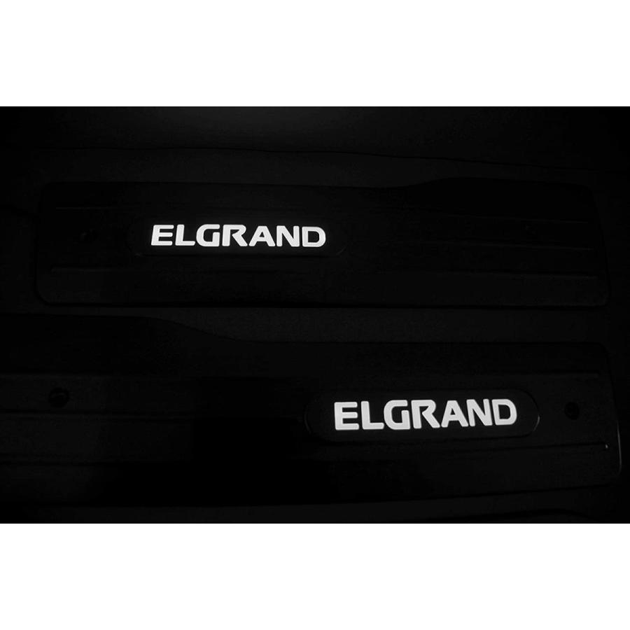 ELGRAND（エルグランド）E52系日産　 LEDドアスカッフプレート ステンレス製　白/青発光2色選択可能　高品質　4枚セット　保護ガード｜endlessjapan-store｜10