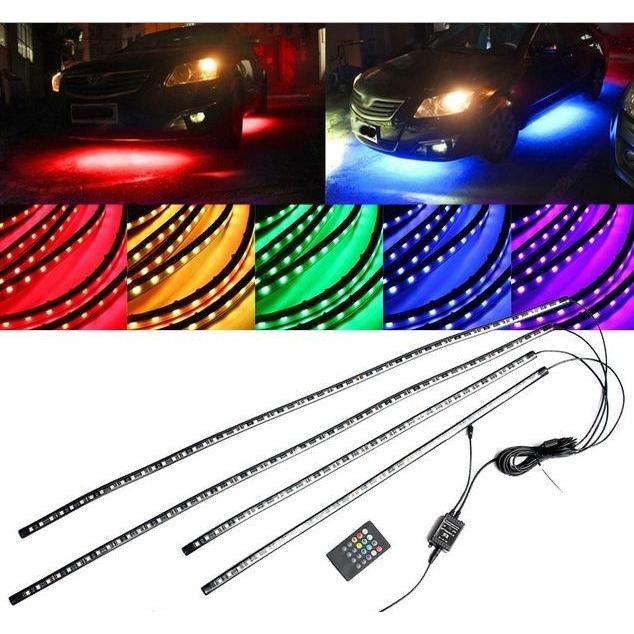 アンダーネオン ライト RGB LED テープ 90cm/120cm 4本セット アンダーネオン ライト RGB LED テープ 90cm/120cm 4本セット