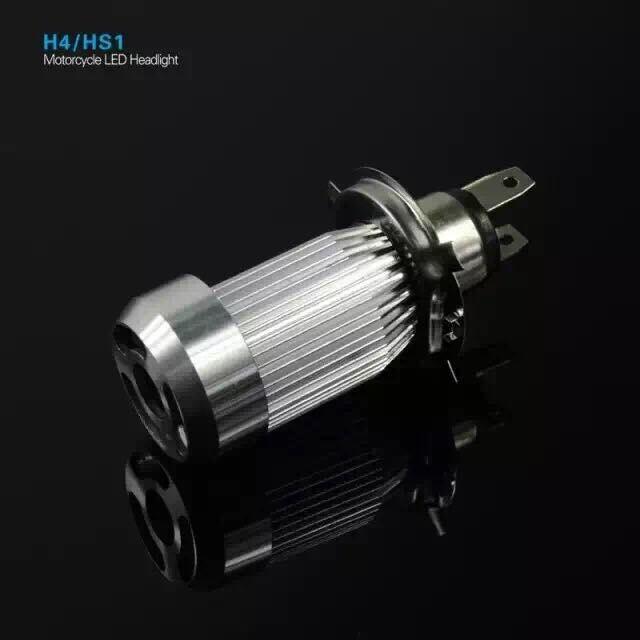 バイク用LEDヘッドライトオールインワン純正交換H4Hi/Loバルブセット