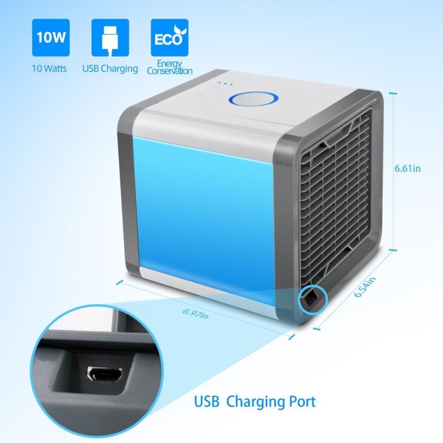 扇風機 卓上 USB 冷風機 冷風扇ミニポータブルエアコン 冷却・加湿