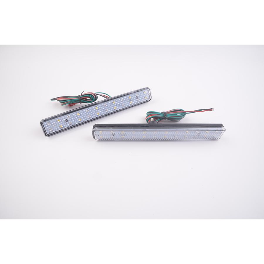 ワゴンR LED リア バンパー リフレクター 赤/白レンズ MRワゴン MF33S