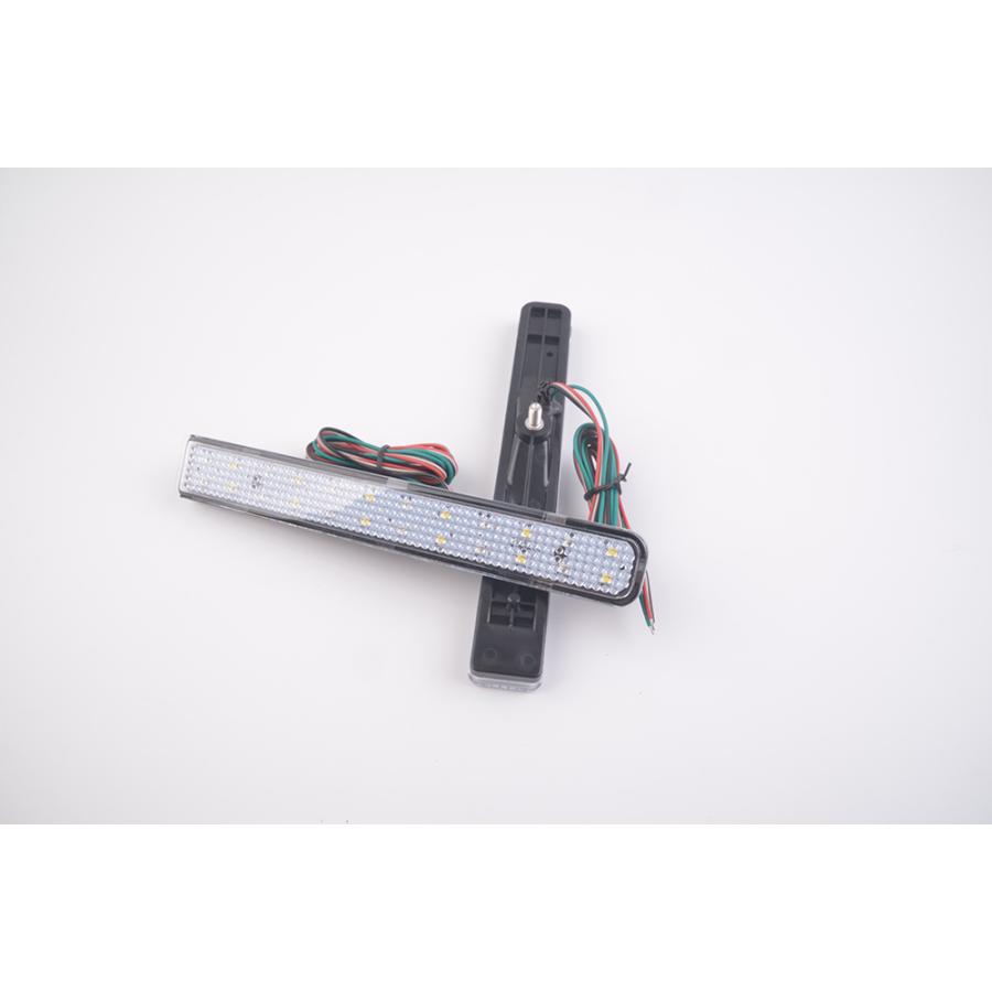 ワゴンR LED リア バンパー リフレクター 赤/白レンズ MRワゴン MF33S