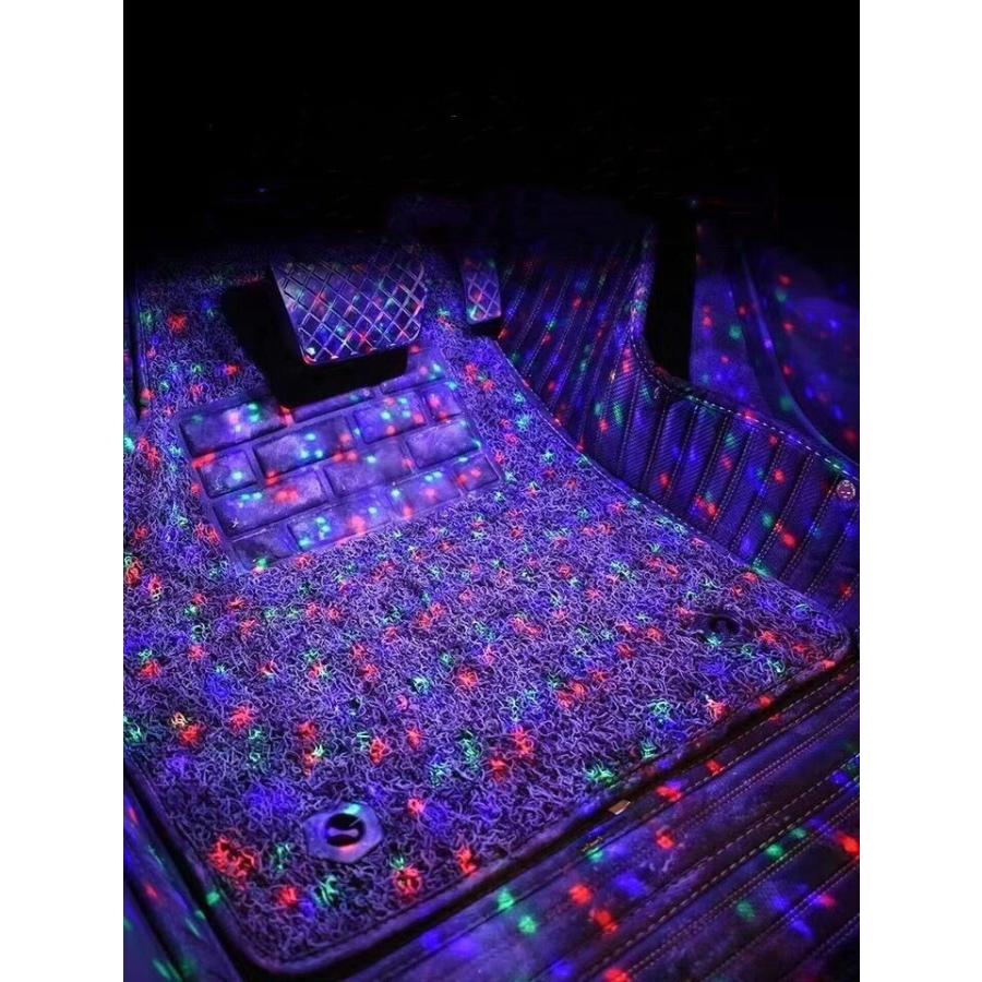 満天星アンダーネオン ライト RGB LED テープ 4本セット フットマット 