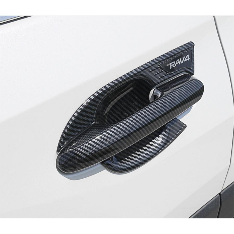 RAV4 トヨタ 50系 専用ドアハンドルカバーRAV4ドアノブカバー