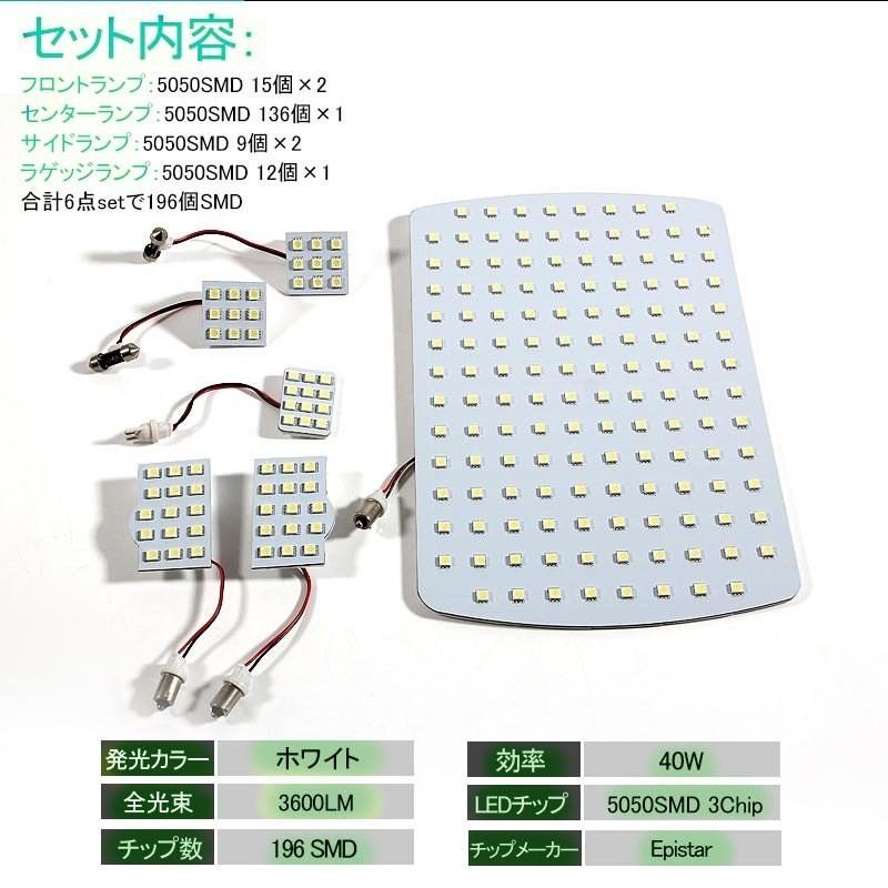 日産（NISSAN） エルグランド E51 LEDルームランプ ホワイト/白 室内灯