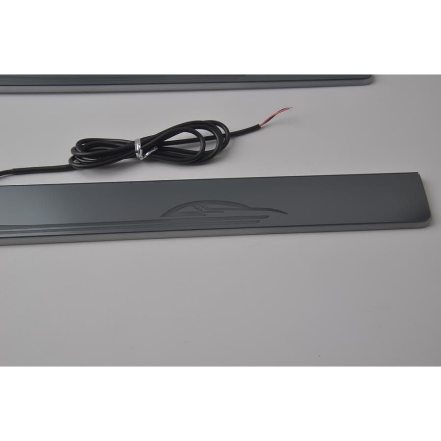 クラウン LED スカッフプレート 青 ブルー点灯 4枚 流れる 210 200 180