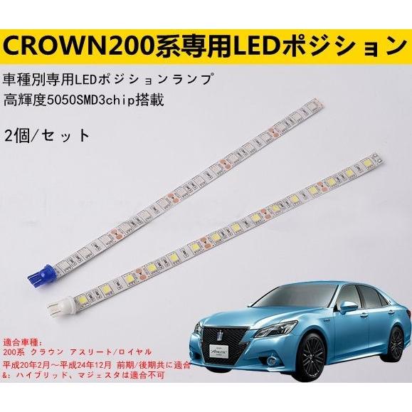 200系クラウン専用 T10ポジションLEDライトチューブ 2本セット 200系クラウン専用 T10ポジションLEDライトチューブ 2本セット