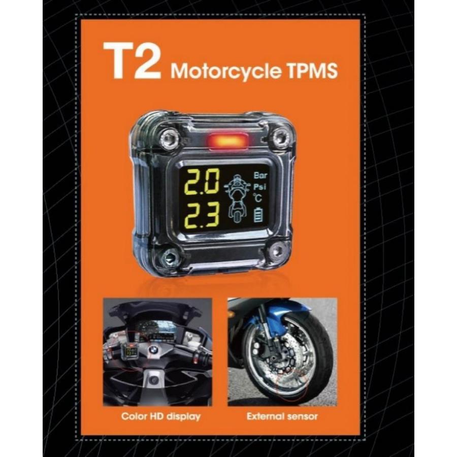 ミニサイズタイヤ空気圧監視 Tpms タイヤ モニター バイク2輪車対応 空気圧 センサー 温度 防水カバー付き Ej Tpmsm Endlessjapan 通販 Yahoo ショッピング