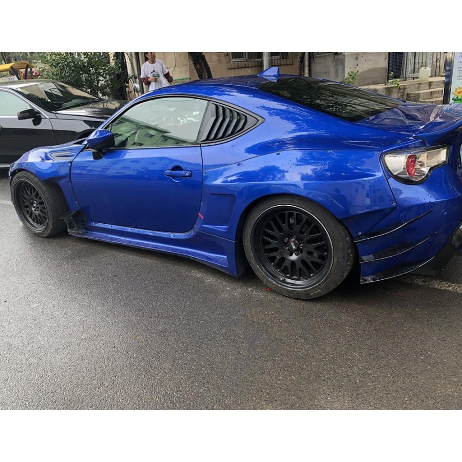 トヨタ 86 スバル BRZ 用 サイドウインドウルーバーパネル クウォーターウィンドウ ZN6 ZC6 エアロ マットブラック｜endlessjapan-store｜03