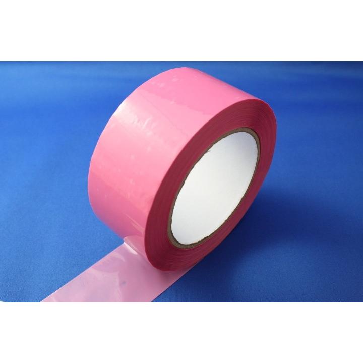 ピンク　梱包用OPPテープ　50ミクロン　48mmx100m　1箱 50巻入
