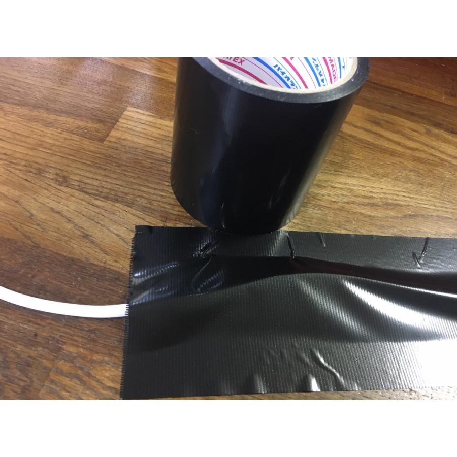 ダイヤテックス　CK-06-BK　仮設コード固定用養生パイオランテープ　黒色 100mmX20m巻　1箱 18巻入