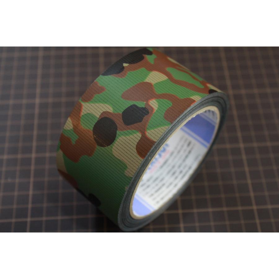 セキスイ　鬼軍曹迷彩　カモフラージュテープ RIKU メイサイグリーン　N738OD5　75mm×25m　1箱 24巻入