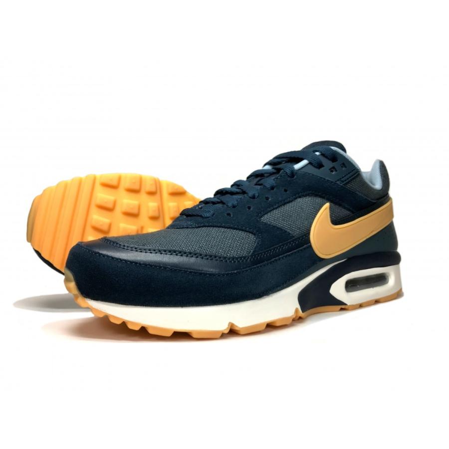 【海外限定モデル】NIKE AIR MAX BW PREMIUM【ナイキ エア マックス BW プレミアム】ARMORY NAVY/GUM YELLOW【ビッグウィンドウ】819523-401｜endor