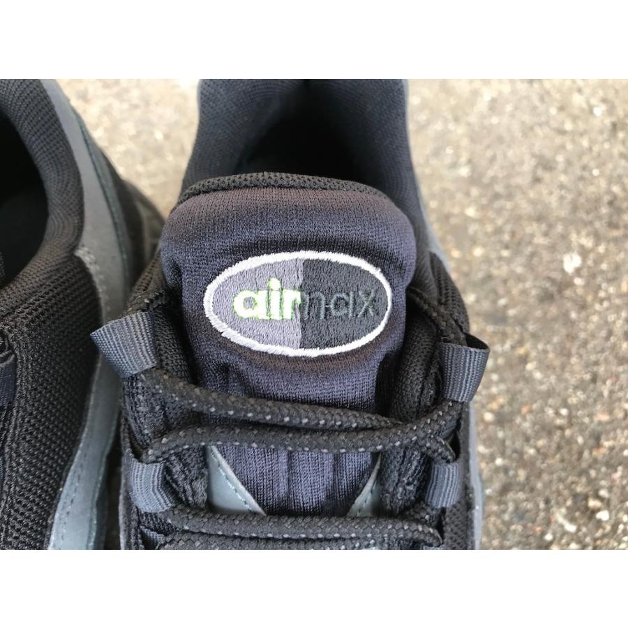 NIKE AIR MAX 95 95 BLACK LT SMOKE GREY VOLT RETRO LOGO PACK CV1635 002