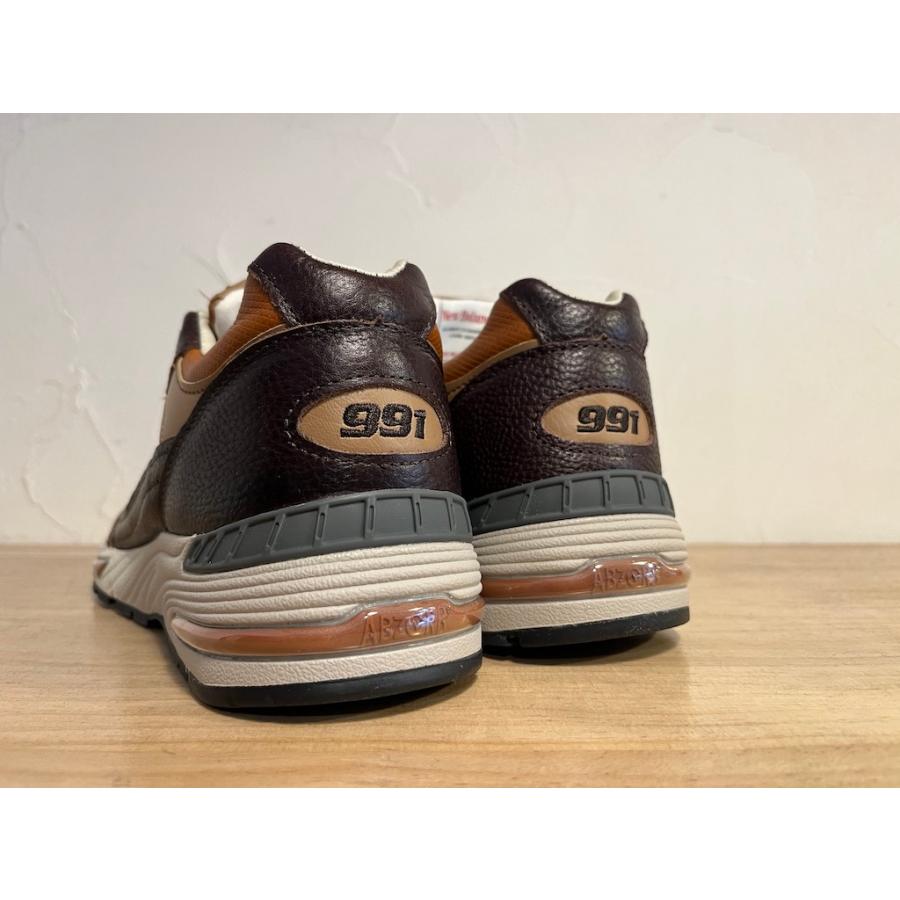 【MADE IN ENGLAND】NEW BALANCE M991 LB1【イングランド製】CHOCOLATE PLUM WITH CARAMEL CAFE AND TAN 【MADE IN UK】商品情報要確認の画像