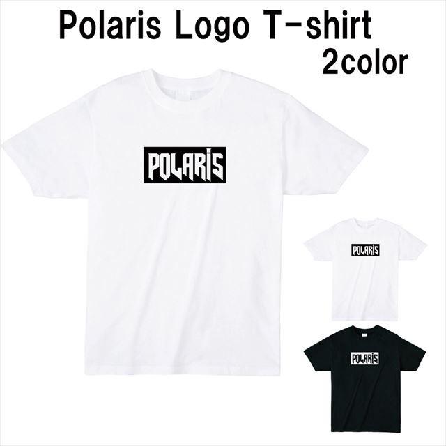 【全2色/大きいサイズ有】PolarisロゴTシャツ トップス 半袖 英字 アメカジ オリジナル メンズ レディース｜ener