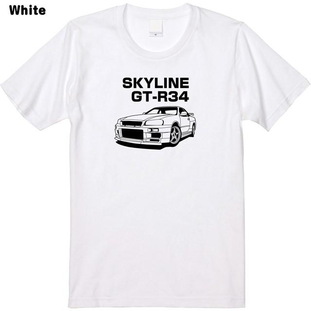 全2色 スカイラインGT-R34ロゴプリントTシャツ｜ener｜02