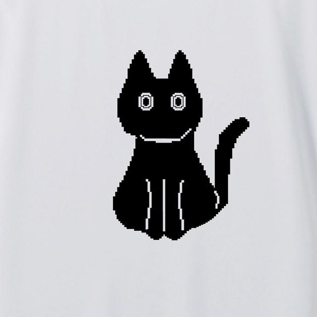 全2色 ドット絵黒猫プリントTドライTシャツ｜ener｜04