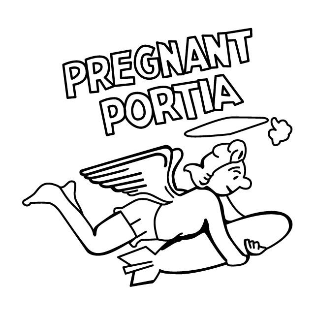 ノーズアート　B17 - Pregnant Portia　Tシャツ｜ener｜05