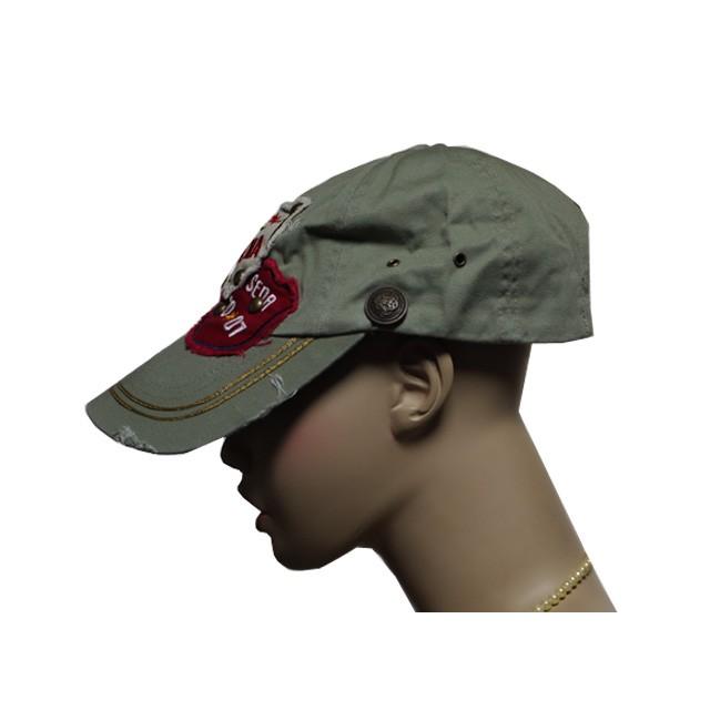 ビンテージ風ワッペンベースボールキャップ |  | 02