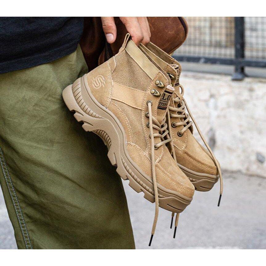 安全靴 作業靴 メンズ ハイカット セフティーシューズ 防水安全靴 踏み抜き防止 鋼制先芯 つま先保護 衝撃吸収 ケブラー中底 防滑 絶縁 防臭 |  | 06