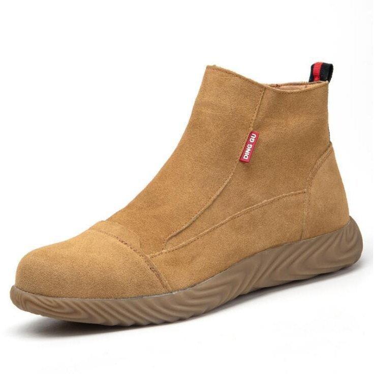 安全靴 スニーカー 作業靴 メンズ おしゃれ あんぜん靴 革靴 労働保険靴 つま先保護 耐熱 防塵 防滑 踏み抜き防止 サイドジップ |  | 02