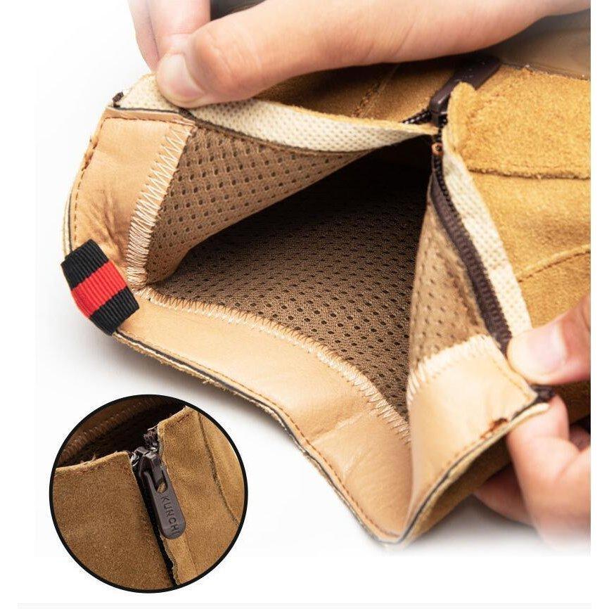 安全靴 スニーカー 作業靴 メンズ おしゃれ あんぜん靴 革靴 労働保険靴 つま先保護 耐熱 防塵 防滑 踏み抜き防止 サイドジップ |  | 05