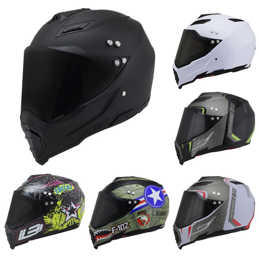 新作多数 オフロードヘルメット バイク用 フルフェイスヘルメット オートバイ レトロヘルメット 3 4ヘルメット ジェットヘルメット 男女兼用DOT認証 M-3XL