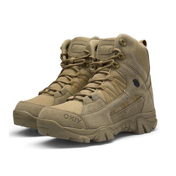 ミリタリーブーツ メンズ 革靴 戦闘靴 登山靴 サイドジッパー 大きいサイズあり ハイカット ナイロン 耐久防水 アウトドア |  | 09