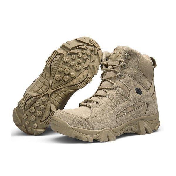 ミリタリーブーツ メンズ 革靴 戦闘靴 登山靴 サイドジッパー 大きいサイズあり ハイカット ナイロン 耐久防水 アウトドア |  | 11