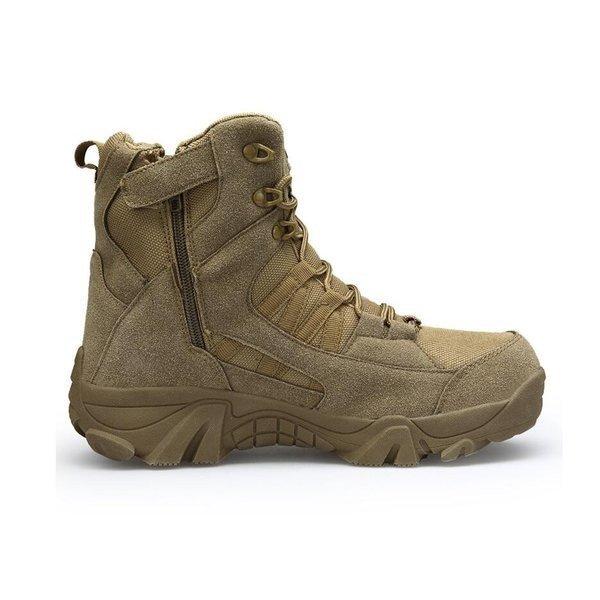 ミリタリーブーツ メンズ 革靴 戦闘靴 登山靴 サイドジッパー 大きいサイズあり ハイカット ナイロン 耐久防水 アウトドア |  | 07