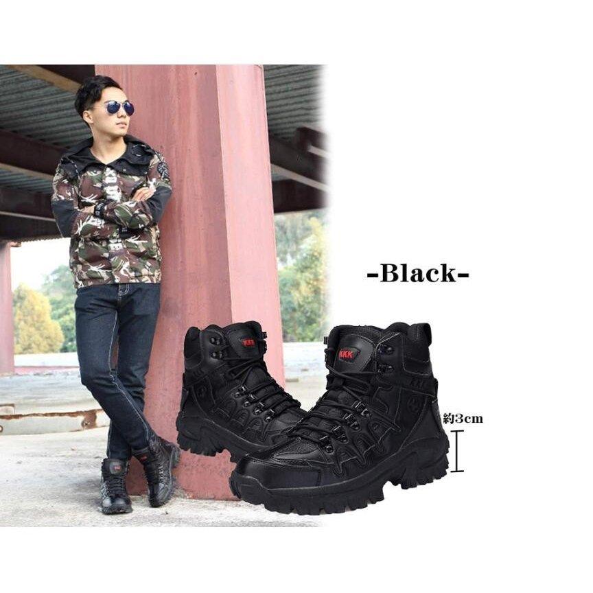厚底ワークブーツ アウトドア 冬 滑らない 丈夫 軽い はっ水 タクティカル スポーツ ハイカット バイクブーツ ジャングルブーツ バイク用ブーツ メンズ |  | 06
