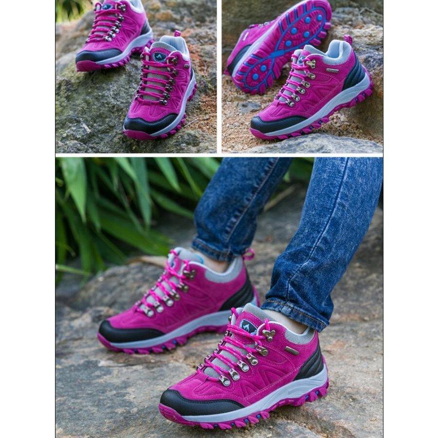 トレッキング シューズ レディース ハイキング ブーツスポーツシューズ 通気性 登山靴 アウトド 歩く靴 アンチスリップ アウトドア シューズ スニーカー |  | 02