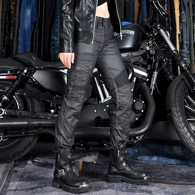 バイクパンツ女性用M夏用 バイク用パンツ レディース ライディングパンツ 夏用 プロテクター付き