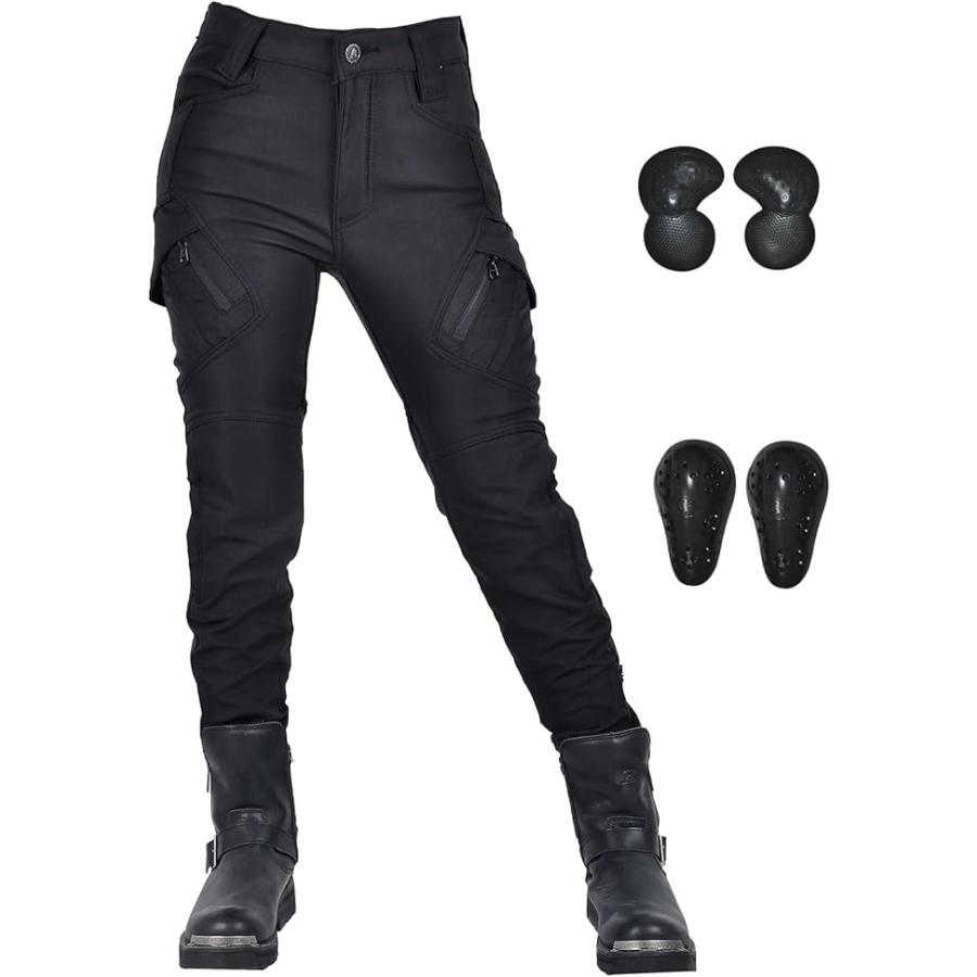 ライディングパンツ レディース バイク用パンツ プロテクター付き
